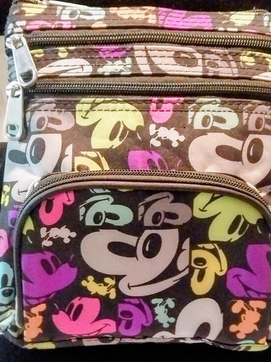 Disney Handbags - Authentic Disney Parks Pop Art Mickey Mouse Multi Color Cross Body Bag Purse 7X9